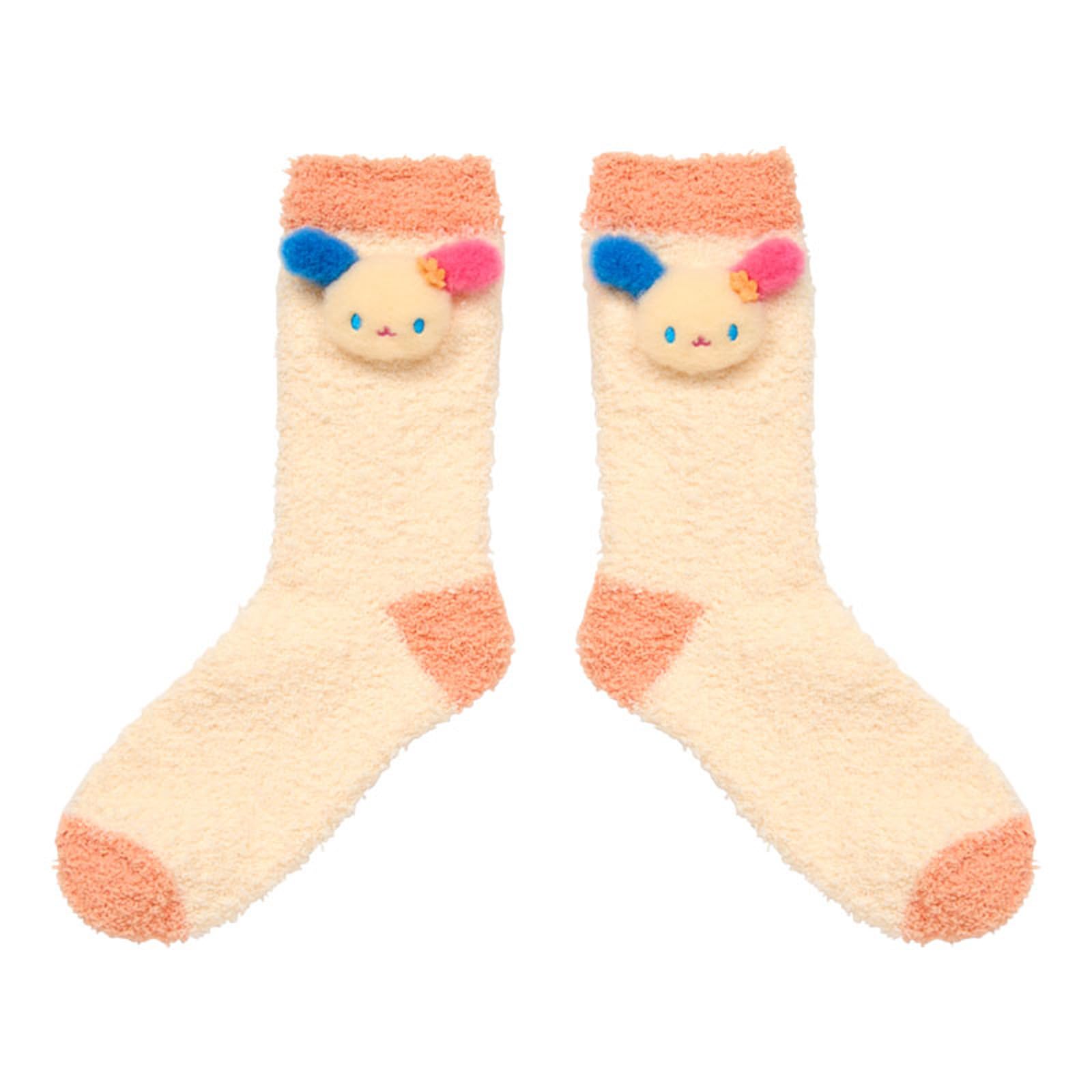 サンリオ(SANRIO) マスコット付きもこもこソックス ウサハナ 586137