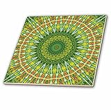 Houkデジタル抽象アート – Fancy Kaleidoscopes – エレガントなVisionary Flower Mandala – タイル 8-Inch ct_42312_3