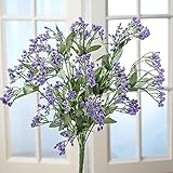 ペアのAiryソフトパープルGypsophilia Bushesの作成のEmbellishing、工芸、