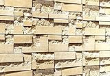PEGAZOU(ペガ蔵) はがせる 3D 壁紙 シール 大理石ミルクティブラウン 45cm×10m