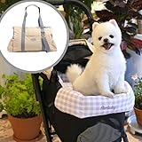 犬 カートクッション マグネット固定式 ショルダーバッグ あご乗せクッション 犬用 バッグ 頑丈 お出かけ 散歩 コンフォーター メッシュ ParisDog パリスドッグ 【エブリウェア多目的キャリーバッグ】(アイボリー)