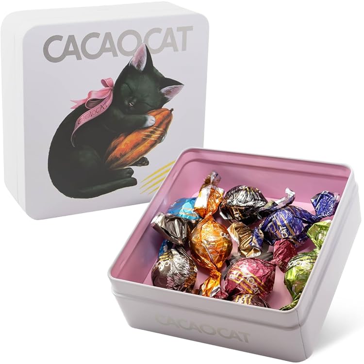 CACAOCAT 缶ミックス 14個入 FLOWER 3個セット 送料無料 ミルク ストロベリー 抹茶 オレンジ カフェラテ ピスタチオ ココナッツ ンゴー カカオ ダークラズベリー ソルティキャラメル 黒糖きなこ  ブルーベリー レモン チョコレート 北海道 お土産 ギフト カカオキャット 猫 Amazon.co.jp: カカオキャット CACAOCAT缶 14個入り FLOWER