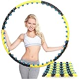 Shengshou フラフープ 磁石ヨガフーラ 大人用 組み立て式 重い フィットネス トレーニング ダイエット ウエスト くびれ引き締め 有酸素運動 直径約110CM
