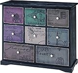 IW-991 チェスト (メーカー直送) ヴィンテージ 引出し 整理タンス 収納 モネット 東谷株式会社 【送料無料】