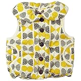 《H28年秋冬物》 nico hrat(ニコフラート) 製品洗い加工済み 表裏毛リボン柄裏フリースベスト 100cm /GY NO.B-260972