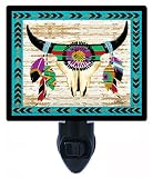 Night Light – Southwest Love – Longhornスカル – 砂漠LED Night Light