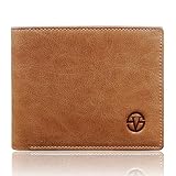 二つ折り メンズ レディース 本革 財布 超薄型 大容量 カード収納 小銭入れなし 2つ折り outdoor 人気 VISOUL® 一流の革職人が作る 高級 牛革 イタリアレザー 多色入 (キャメル)