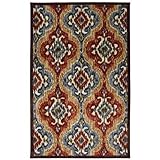 Mohawk Home New Wave Primary IkatPrinted Rug 5'x8' Multi [並行輸入品]