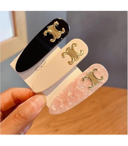 Amazon.co.jp: [セリーヌ] ヘアクリップ 2個セット ヘアアクセサリー