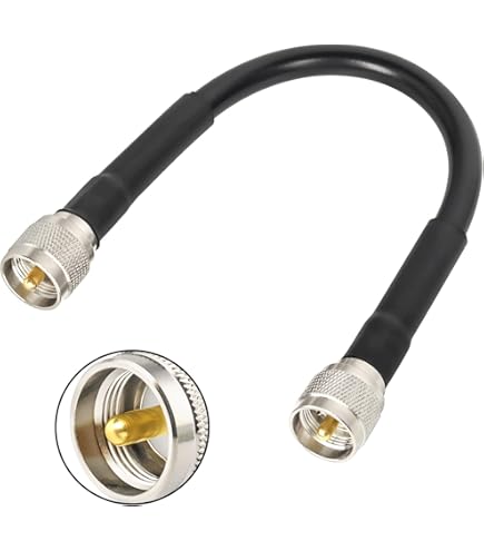 Vecys Câble PL 259 UHF Mâle PL-259 Vers UHF Mâle PL-259 Câble