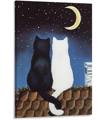 Amazon.co.jp: 渡辺あきお◇【ねこ あこがれの船】アートプリント◇額