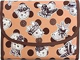 ポーチェ(pouche) 母子手帳ケース ジャバラ 防水 ジョリーポム (ラメドットベージュ)