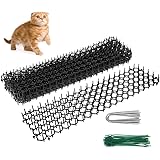 Amazon 猫よけシート ねこよけ 0cm 28cm 害獣 猫侵入防止対策 ペットや子供が傷がない 猫除けグッズ トゲトゲシート ガーデニング 天丼 屋根 ベランダ 屋上用 防止 野良猫 対策 黒 害獣 害虫対策器