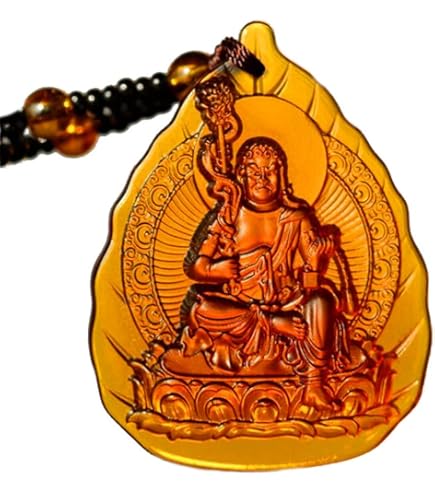 Amazon｜仏像【虚空蔵菩薩】 ペンダント ネックレス 木彫り