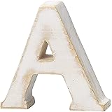 PASEO 壁飾り 木製アルファベット A WF-35WH-A ホワイト 約12×3×12cm