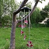 RaiFu ソーラーライト ファッション 色を変更する 風チャイムバット ペンダント ベル ヤード ガーデン ホーム インテリア