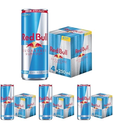 Amazon.co.jp: レッドブル エナジードリンク シュガーフリー 250ml×72