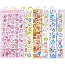 Amazon | シール 可愛い 立体 【2025新型- 6枚セット】3D キャラクター