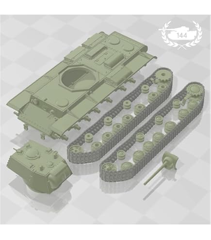 Amazon | 【1/144 TANK】【白】【E】ソ連 KV-3 重戦車 ZIS-6砲
