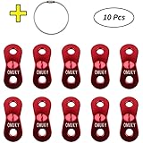 OMUKYアルミ自在金具 ロープテンショナー ロープ長さ調整 テント ロープ張り アウトドアキャンプ テント グッズ