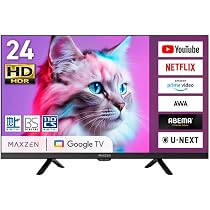 Amazon | MAXZEN テレビ 24型 スマートテレビ 24インチ 24V 地上・BS
