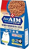 チャオ (CIAO) for AIM クランキー かつお味 140g×4袋 猫用 ドライフード