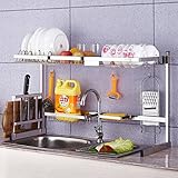 WENZHE キッチン収納りキッチンラック収納棚 壁掛け式キッチンラックワゴンシンク ドレインシェルフ 多機能 ステンレス鋼 フリーパンチ、 8仕様 ( 色 : L4 )