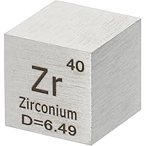 Amazon.co.jp: PATIKIL ジルコニウムキューブ 10mm Zr 密度