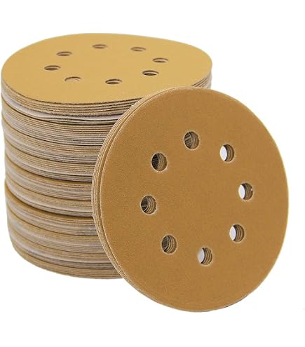 DRLIFE 5-Inch 180-Grit Sanding Discs - 100-Pack 8-Hole Hook & Loop For Orbital Sander - View #5