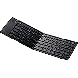 エレコム(ELECOM) キーボード Bluetooth 折りたたみ マルチペアリング ブラック TK-FLP01BK