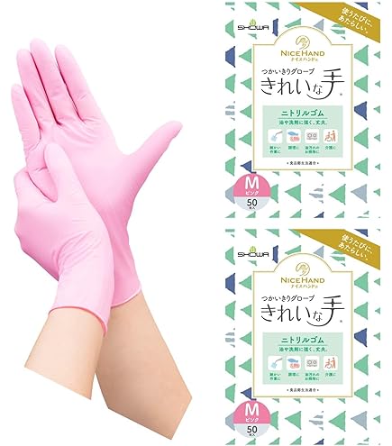 Amazon.co.jp: サラヤ ハイブリッドグローブさくら М 150枚入 53519