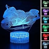 3d Night Light Illusion LEDデスクテーブルランプ7色タッチランプFamily HolidayギフトホームオフィスChildrenroomテーマデコレーションKiddieキッズ