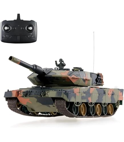 RCバトルタンク レオパルド2 A6 1/24 Amazon.co.jp: 1/24 RCバトルタンク