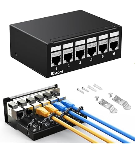 Amazon.co.jp: 日本製線 パッチパネル枠 1U24ポート（ケーブル固定枠付