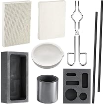 Amazon.co.jp: Pmandgk 9個 黒鉛トーチ溶解鋳造キット 黒鉛るつぼ