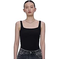 Kumon AMI PARIS コットンリブタンクトップ Amazon | [アワワコール] カップ付きコットンリブタンクトップ