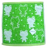 日繊商工 TROUSSEAU アニマルシリーズ アニホップ ウォッシュタオル カエル(グリーン) QLT-1527