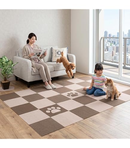 Amazon | 東リ ウィズペットフロア モカ 40cm×40cm WPF03 | 東リ (TOLI