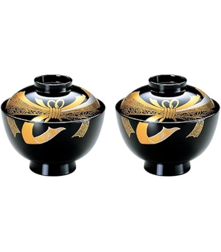 Amazon.co.jp: 会津塗 金虫 汁椀 手塗り 漆 5客入 : ホーム＆キッチン