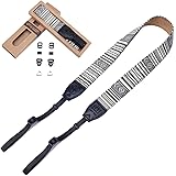 [DY.2ten] カメラストラップ カメラネックストラップ ショルダーストラップ 一眼レフ/ミラーレス/コンパクトカメラ用 おしゃれ レトロ ボヘミアン風 女子 男子 兼用 長さ調節可 三角リング付き
