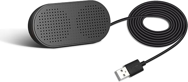 Apqfw スピーカー 小型 ラウドネス usb接続 省スペース設計 HM5002, ブラック - 1
