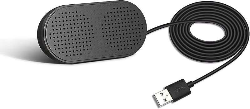 Apqfw スピーカー 小型 ラウドネス usb接続 省スペース設計 HM5002, ブラック
