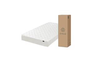 ZINUS BASIC マットレス ポケットコイル 20cm ホワイト シングル コイル数450個 体圧分散 やや硬め 高耐久 | 圧縮梱包 ベッド ジヌス | 日本正規品 BASICP8