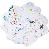 [MOMSMENU] ガーゼハンカチ ガーゼタオル 4層 ベビービブ 綿100％ 可愛い 20x20㎝ 10枚