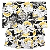 初着　紅一点　黒　ブラック　吉祥文　鶴　菊　梅　桜