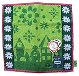 日繊商工 monumonu wonderland モヌキャット ウォッシュタオル グリーン MN-3522