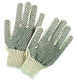 MCR Safety 9668L Regular Weight Cotton/Polyester 7 Gauge String Knitted Multi-Purpose Men?s Gloves w
