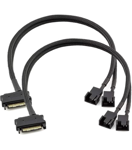 Amazon | Fancasee 4ピンPWMファン電源拡張ケーブル1〜5スプリッタ5