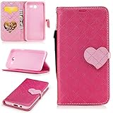 Aireratze(TM) Samsung Galaxy J3 2017 ケース　PU　手帳型　携帯電話用 [USBケーブルは無料です]　カバー カード収納ポケット付き　マグネット式　ストラップ付き　