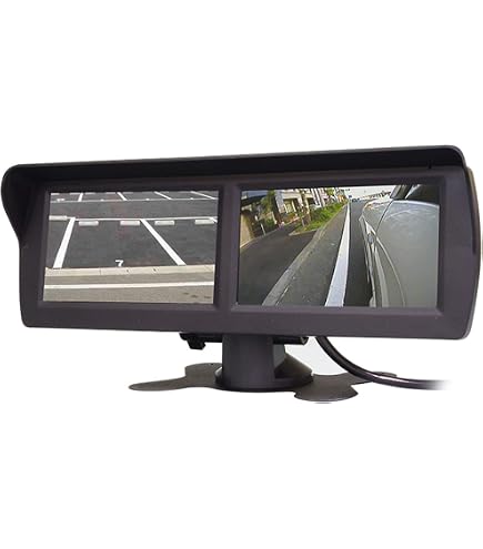 車載用 4.3インチ 2画面モニター バックカメラ対応　ツインモニター Amazon.co.jp: 4.3インチ ツインモニター 2画面 バックカメラ 20m配線